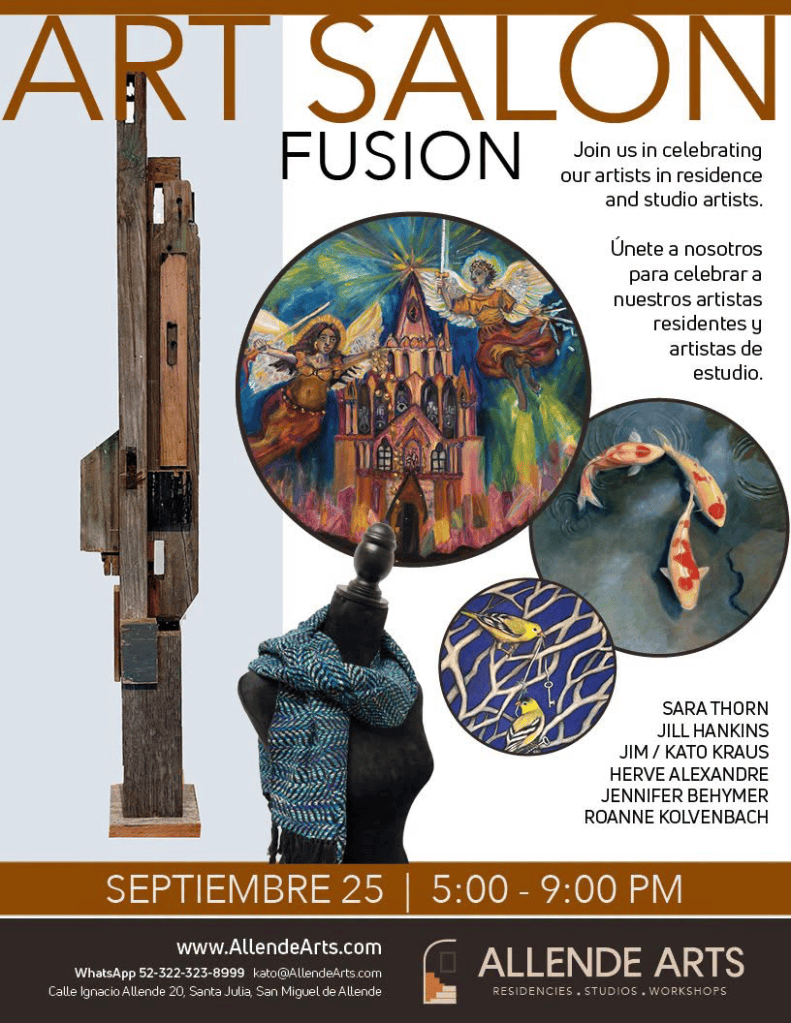 Art Salon Fusion flyer, Allende Arts, September 25, 5:00 to 9:00 PM